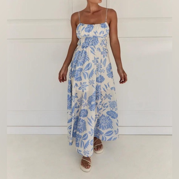 Indikah Runway Scout Ula Dress in Blue size Small - Picture 1 of 6